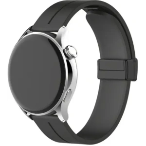 Silikonowy pasek Bizon Strap Watch Silicone L do Quick Release 18mm czarny