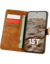 Etui z klapką Bizon Case Pocket do Xiaomi 15T Pro brązowe Etui z klapką Bizon Case Pocket do Xiaomi 15T Pro brązowe