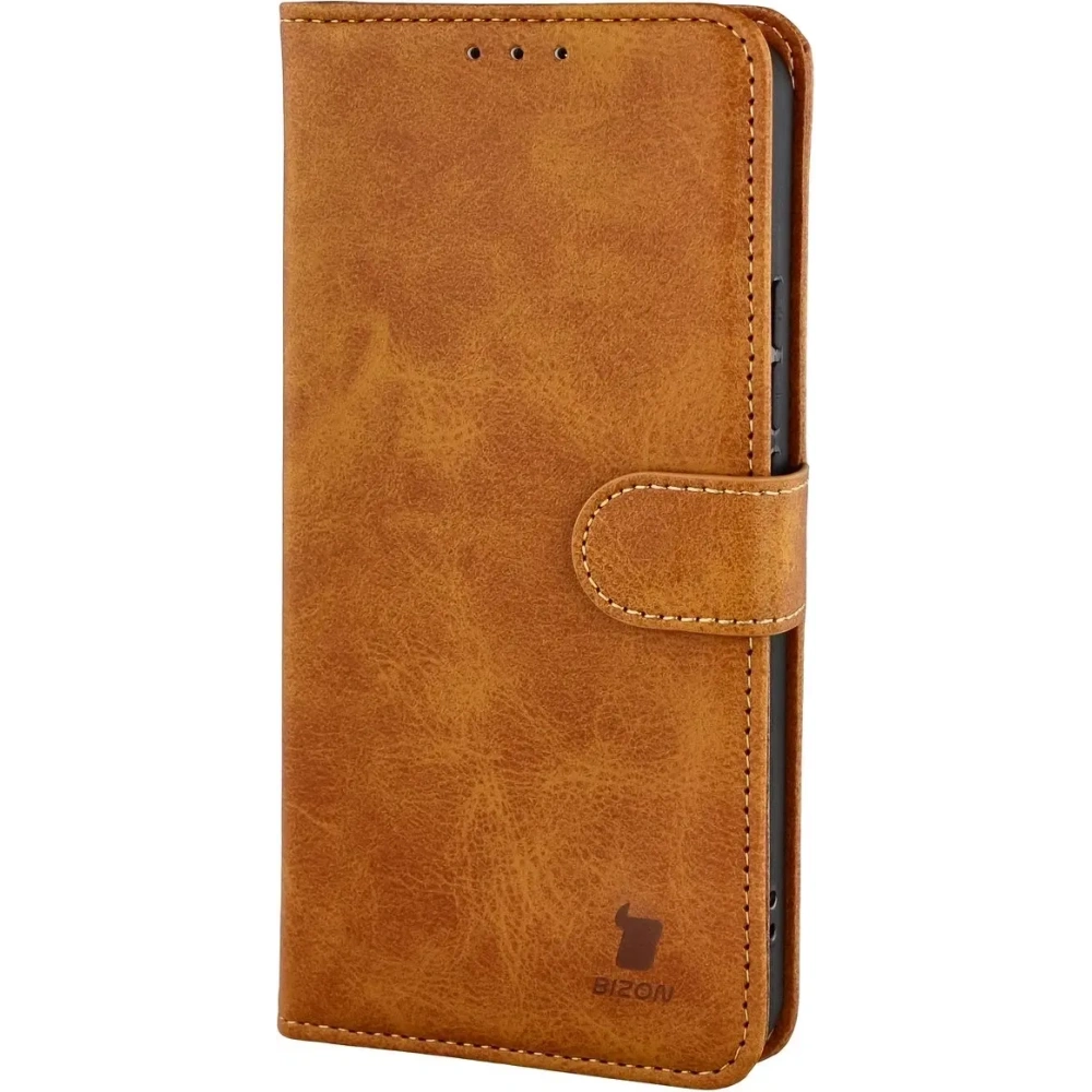 Etui z klapką Bizon Case Pocket do Xiaomi 15T Pro brązowe Etui z klapką Bizon Case Pocket do Xiaomi 15T Pro brązowe