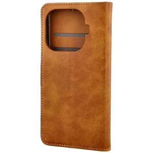 Etui z klapką Bizon Case Pocket do Xiaomi 15T Pro brązowe Etui z klapką Bizon Case Pocket do Xiaomi 15T Pro brązowe