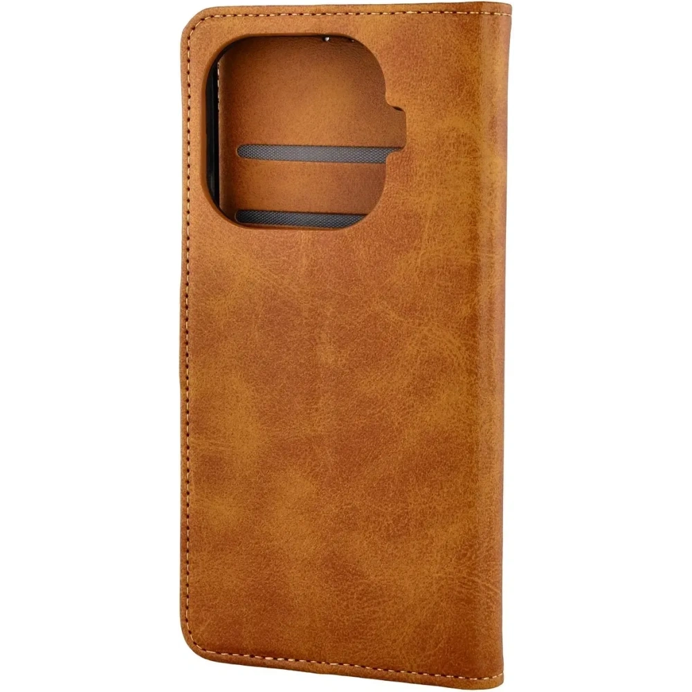 Etui z klapką Bizon Case Pocket do Xiaomi 15T Pro brązowe Etui z klapką Bizon Case Pocket do Xiaomi 15T Pro brązowe