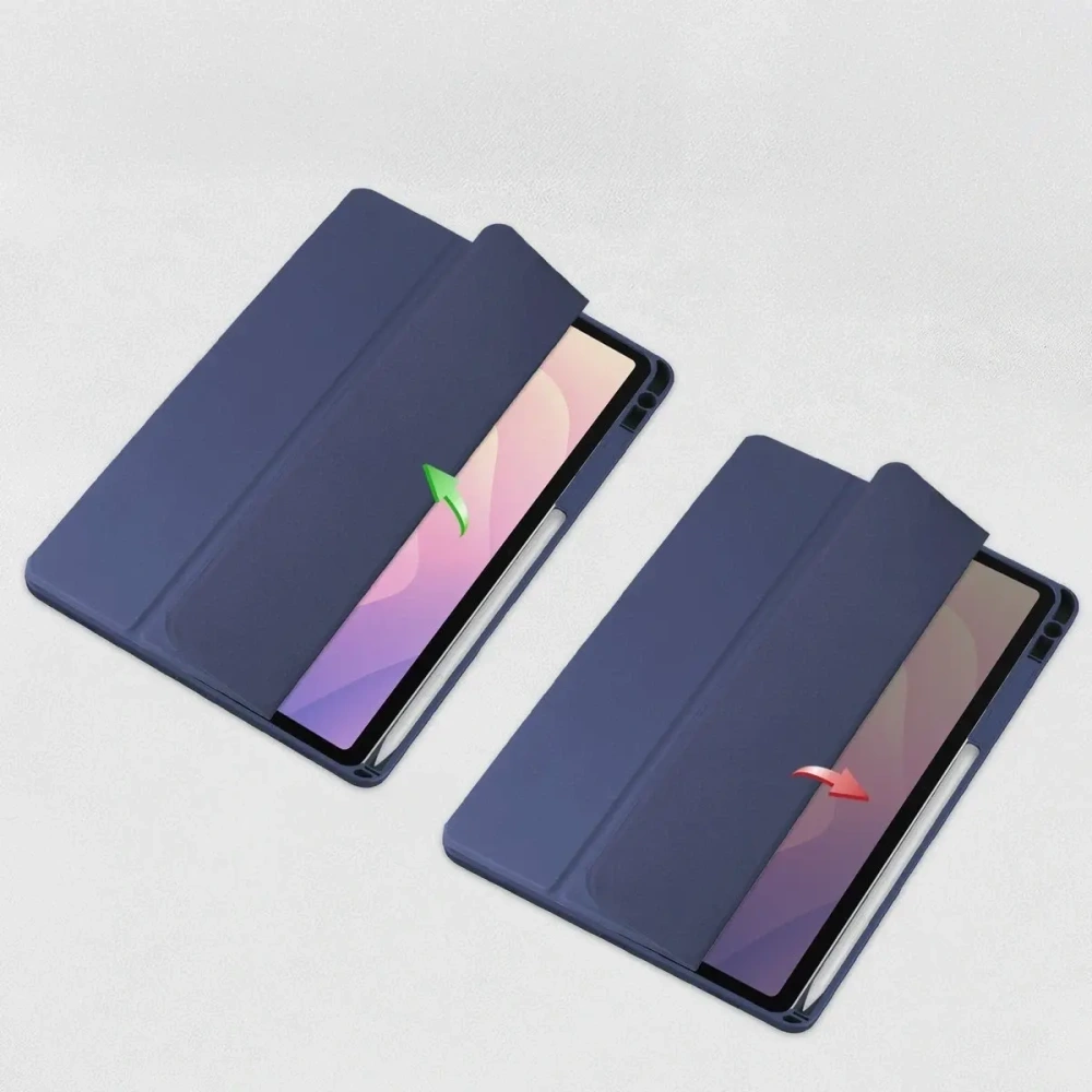 Etui z klapką Bizon Case Tab Clear Matt do Samsung Galaxy Tab S11 granatowe