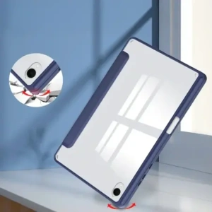 Etui z klapką Bizon Case Tab Clear Matt do Samsung Galaxy Tab S11 granatowe