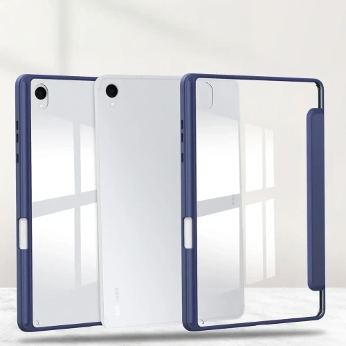 Etui z klapką Bizon Case Tab Clear Matt do Samsung Galaxy Tab S11 granatowe