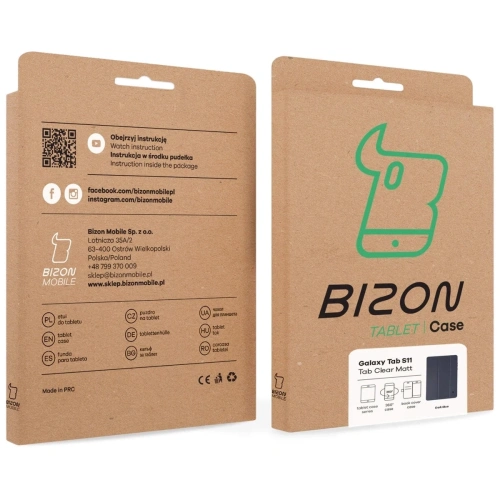 Etui z klapką Bizon Case Tab Clear Matt do Samsung Galaxy Tab S11 granatowe