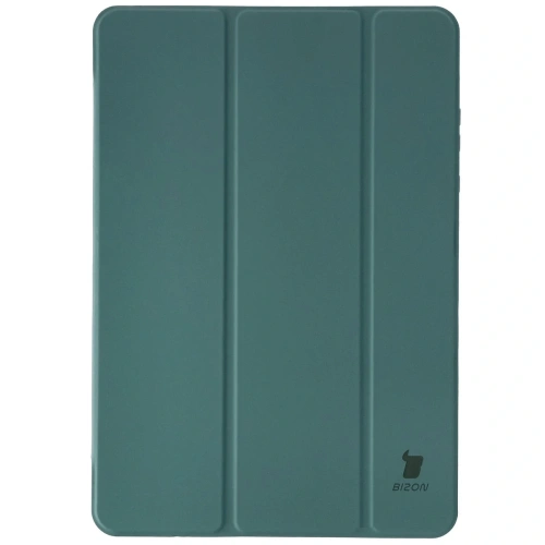 Etui z klapką Bizon Case Tab Clear Matt do Samsung Galaxy Tab S11 ciemnozielone