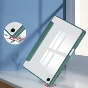 Etui z klapką Bizon Case Tab Clear Matt do Samsung Galaxy Tab S11 ciemnozielone