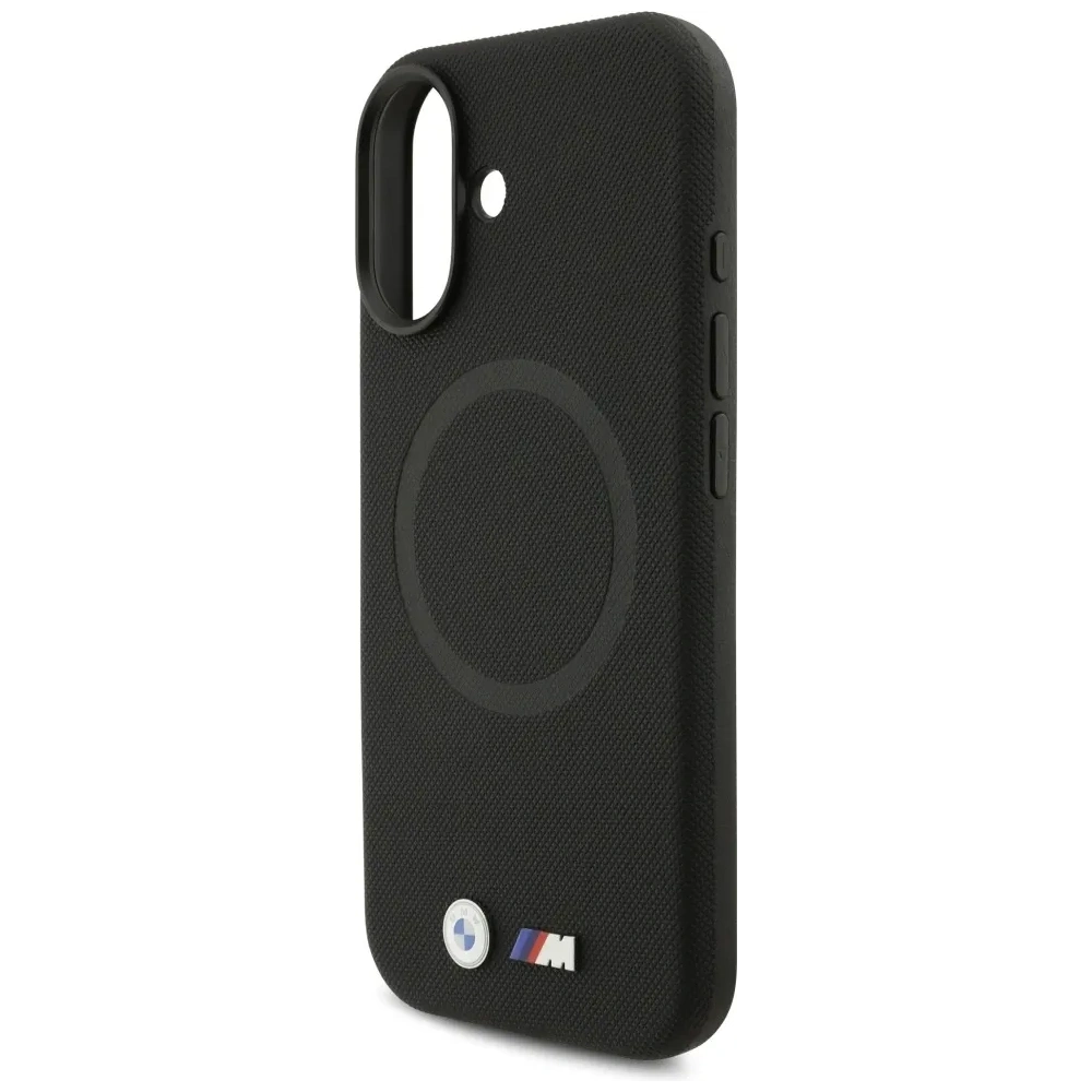 Etui BMW M FW Metal Logo MagSafe do Apple iPhone 17 czarny