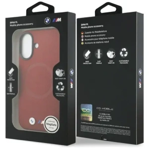 Etui BMW M FW Metal Logo MagSafe do Apple iPhone 17 czerwony