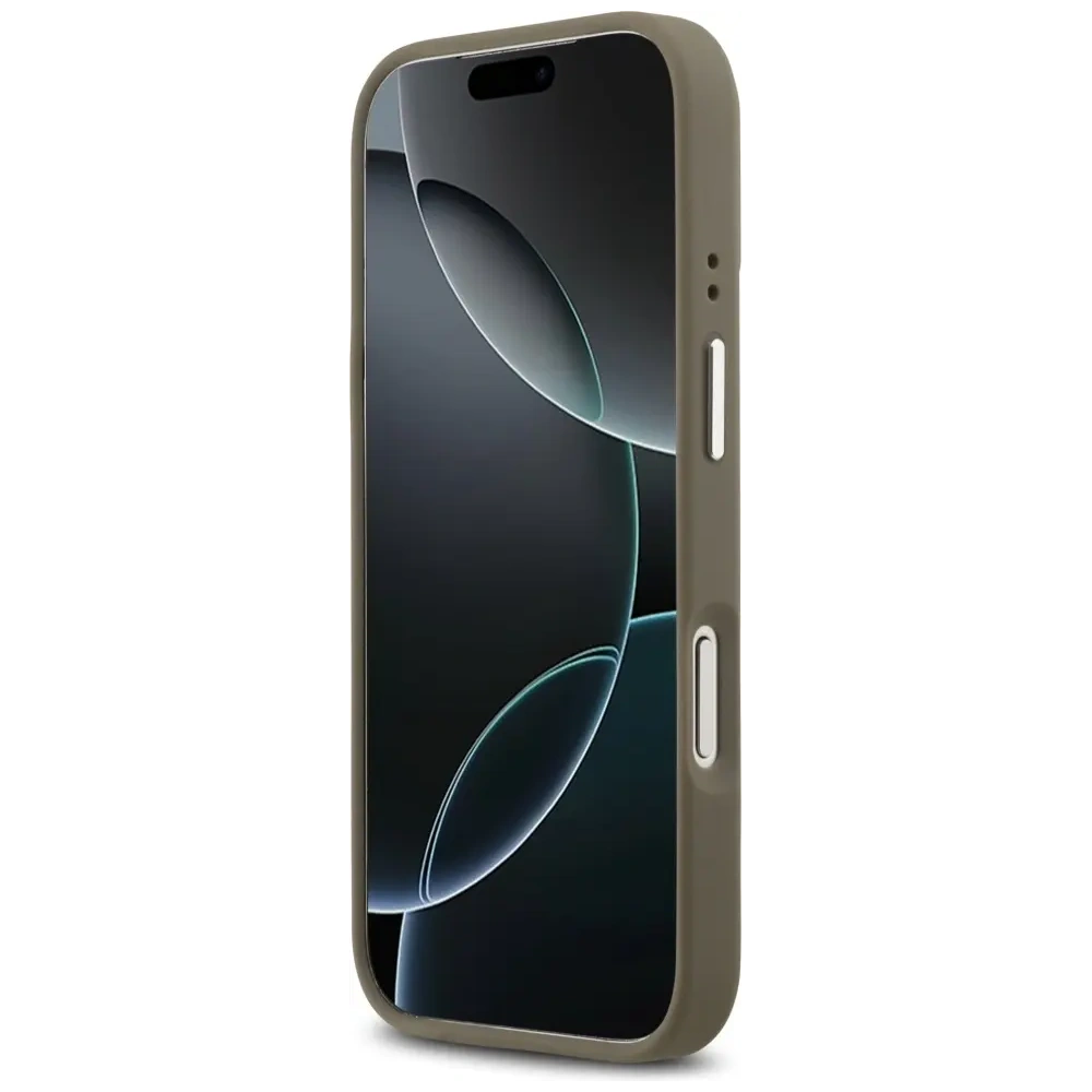 Etui Guess Grained Big 4G Classic Logo do Apple iPhone 17 Pro brązowy