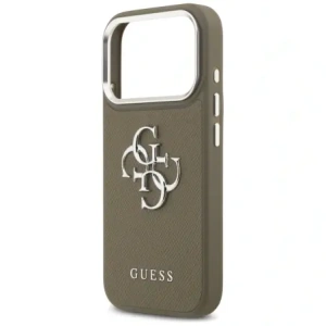 Etui Guess Grained Big 4G Classic Logo do Apple iPhone 17 Pro brązowy