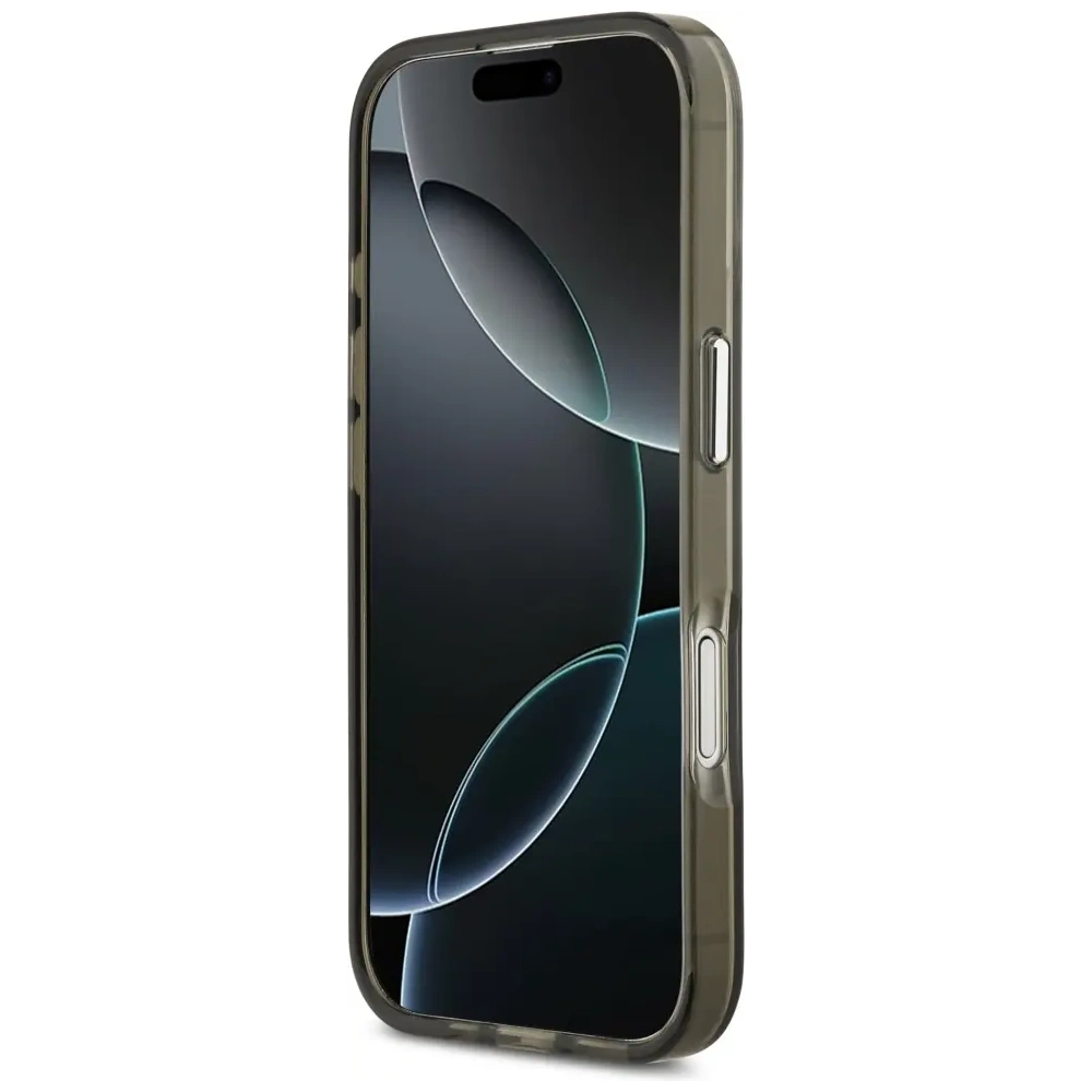 Etui Guess IML Gradient Triangle Logo MagSafe do Apple iPhone 17 khaki