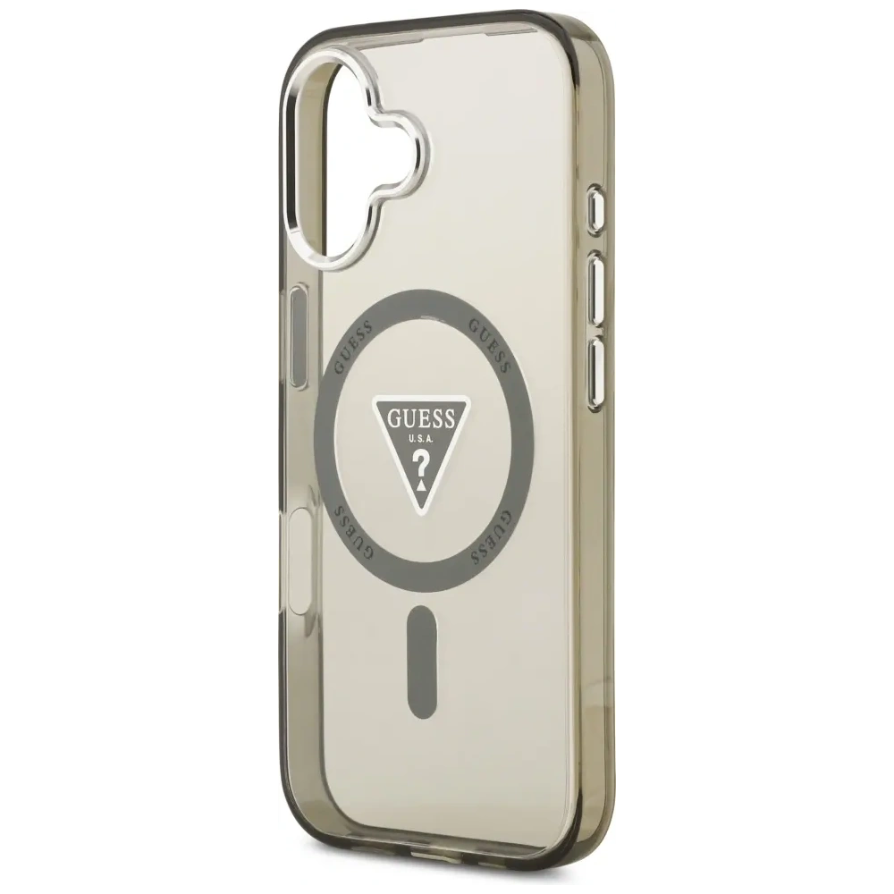Etui Guess IML Gradient Triangle Logo MagSafe do Apple iPhone 17 khaki