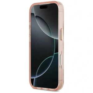 Etui Guess Jungle Tonal Triangle MagSafe do Apple iPhone 17 Pro różowy