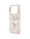 Etui Guess Jungle Tonal Triangle MagSafe do Apple iPhone 17 Pro różowy
