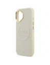 Etui Guess Peony Hot Stamp MagSafe do Apple iPhone 17 beżowy