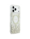 Etui Guess Resin Bottom Glitter MagSafe do Apple iPhone 17 Pro Max złoty