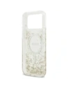 Etui Guess Resin Bottom Glitter MagSafe do Apple iPhone 17 Pro Max złoty