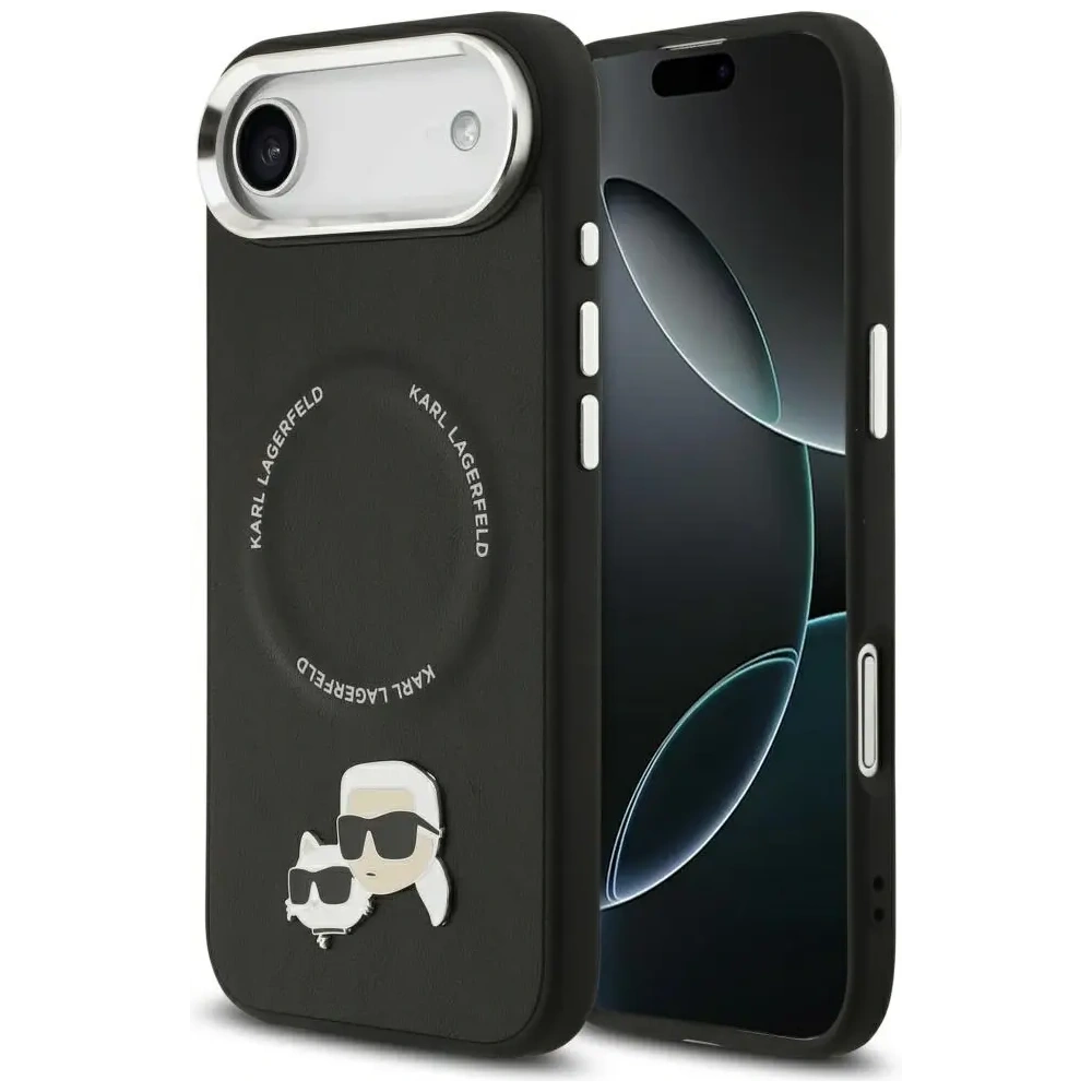 Etui Karl Lagerfeld Karl & Choupette Pins MagSafe do Apple iPhone Air czarny