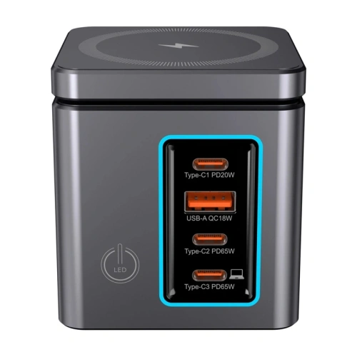 Ładowarka sieciowa Blitzwolf BW-i113 GaN USB-A, 3xUSB-C 105W