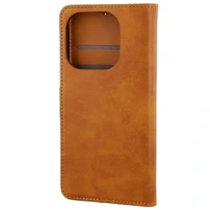 Etui z klapką Bizon Case Pocket do Xiaomi 15T brązowe Etui z klapką Bizon Case Pocket do Xiaomi 15T brązowe