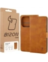 Etui z klapką Bizon Case Pocket do Xiaomi 15T brązowe Etui z klapką Bizon Case Pocket do Xiaomi 15T brązowe