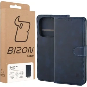 Etui z klapką Bizon Case Pocket do Xiaomi 15T granatowe Etui z klapką Bizon Case Pocket do Xiaomi 15T granatowe