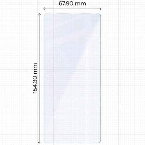 Elastyczne szkło hybrydowe Bizon Glass Mule do Infinix Note 50 Pro 4G
