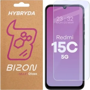 Elastyczne szkło hybrydowe Bizon Glass Mule do Xiaomi Redmi 15C 5G Elastyczne szkło hybrydowe Bizon Glass Mule do Xiaomi Redmi 15C 5G