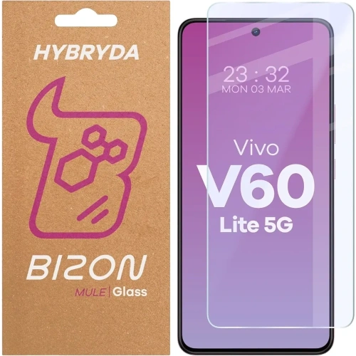 Elastyczne szkło hybrydowe Bizon Glass Mule do Vivo V60 Lite 5G