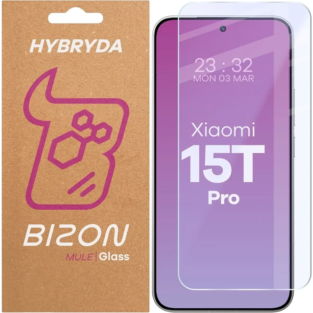 Elastyczne szkło hybrydowe Bizon Glass Mule do Xiaomi 15T Pro Elastyczne szkło hybrydowe Bizon Glass Mule do Xiaomi 15T Pro