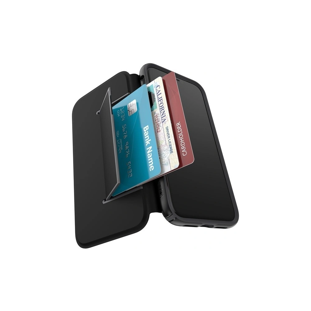 Hurtownia GSM - Etui Speck Presidio Folio iPhone 11 z kieszenią na karty + stand up Heathered Black/Slate Grey - SPK077BLK - {ean13} - Hurt
