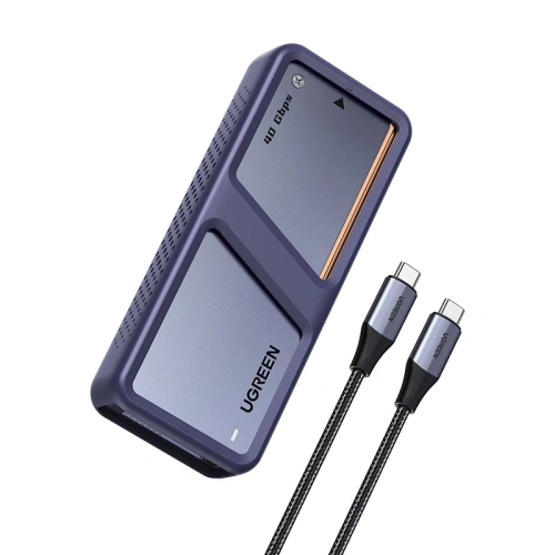 Obudowa na dysk SSD M.2 NVMe Ugreen D703, USB4 (szara)