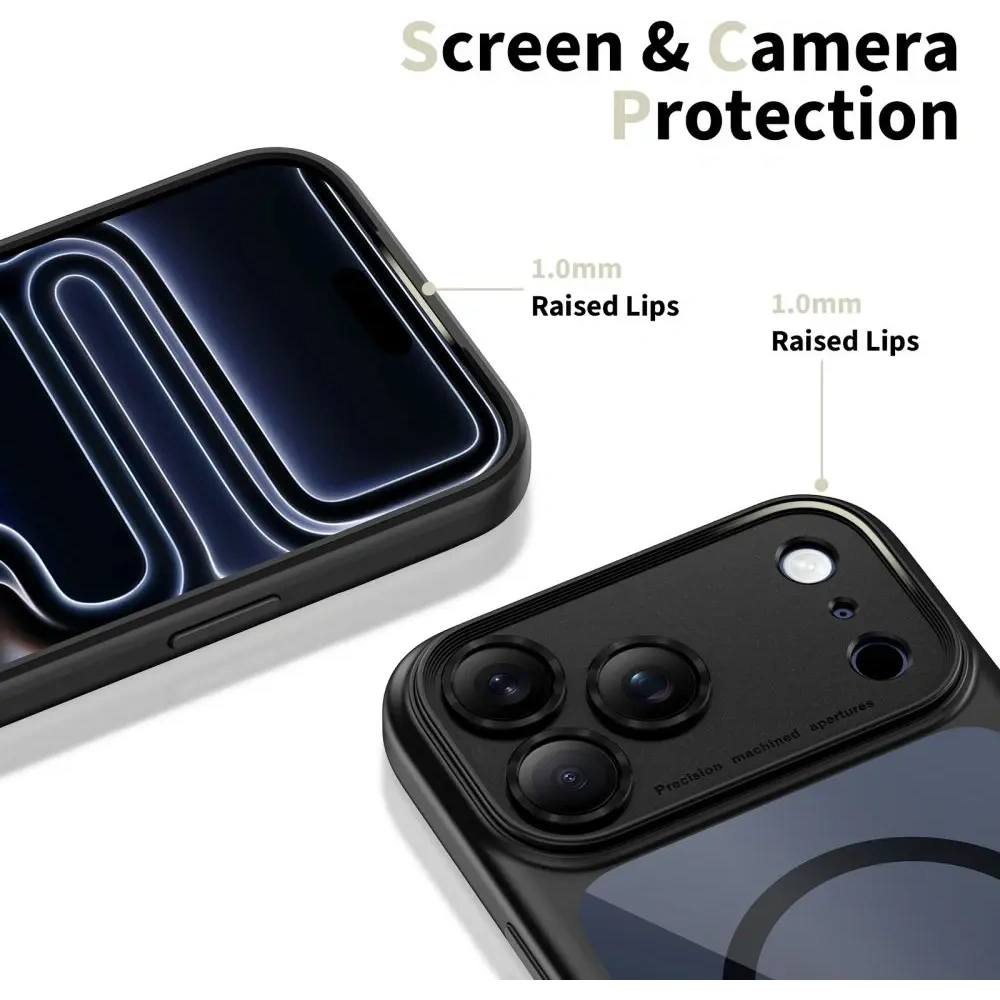 Etui Tech-Protect Magpeak MagSafe CC do Apple iPhone 17 Pro Max Black/clear