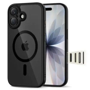 Etui Tech-Protect Magpeak MagSafe CC do Apple iPhone 17 Black/clear