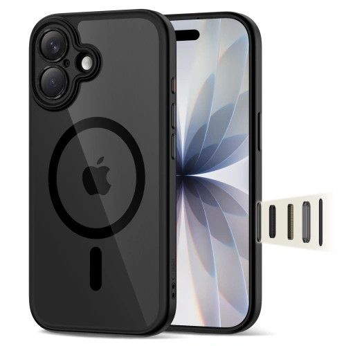 Etui Tech-Protect Magpeak MagSafe CC do Apple iPhone 17 Black/clear