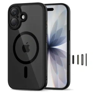 Etui Tech-Protect Magpeak MagSafe CC do Apple iPhone 17 Black/clear