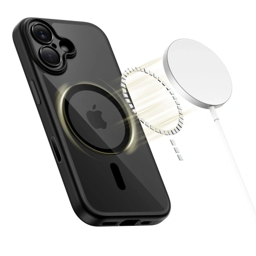 Etui Tech-Protect Magpeak MagSafe CC do Apple iPhone 17 Black/clear