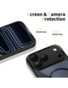 Etui Tech-Protect Magpeak MagSafe CC do Apple iPhone 17 Pro Black/clear