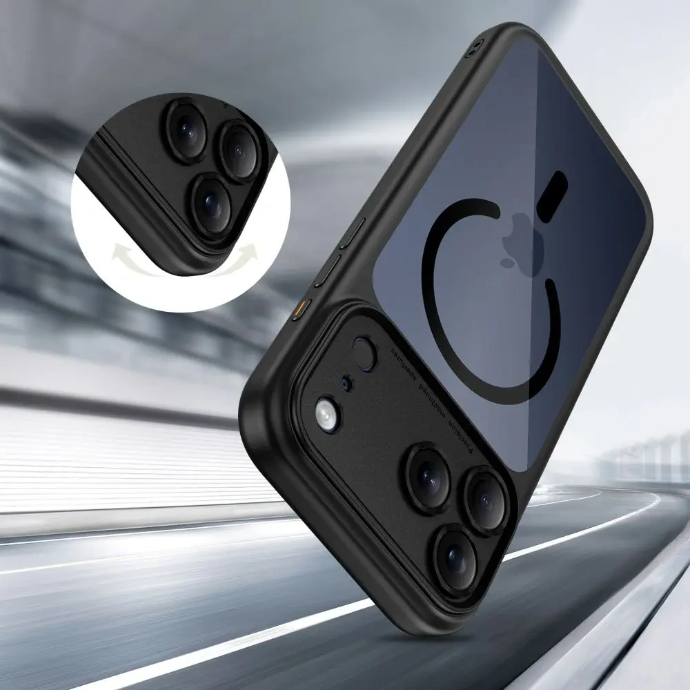 Etui Tech-Protect Magpeak MagSafe CC do Apple iPhone 17 Pro Black/clear