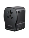 Uniwersalny adapter podróżny ładowarka sieciowa Ugreen S550, 65W, 2x USB-C, 1x USB-A