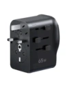 Uniwersalny adapter podróżny ładowarka sieciowa Ugreen S550, 65W, 2x USB-C, 1x USB-A