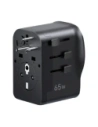 Uniwersalny adapter podróżny ładowarka sieciowa Ugreen S550, 65W, 2x USB-C, 1x USB-A