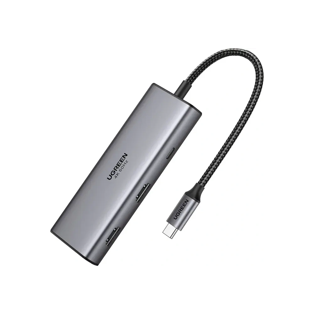 Adapter / HUB USB-C 7w1 Ugreen CM498 2x HDMI 4K@60Hz 2x USB,PD 100W Adapter / HUB USB-C 7w1 Ugreen CM498 2x HDMI 4K@60Hz 2x USB,PD 100W