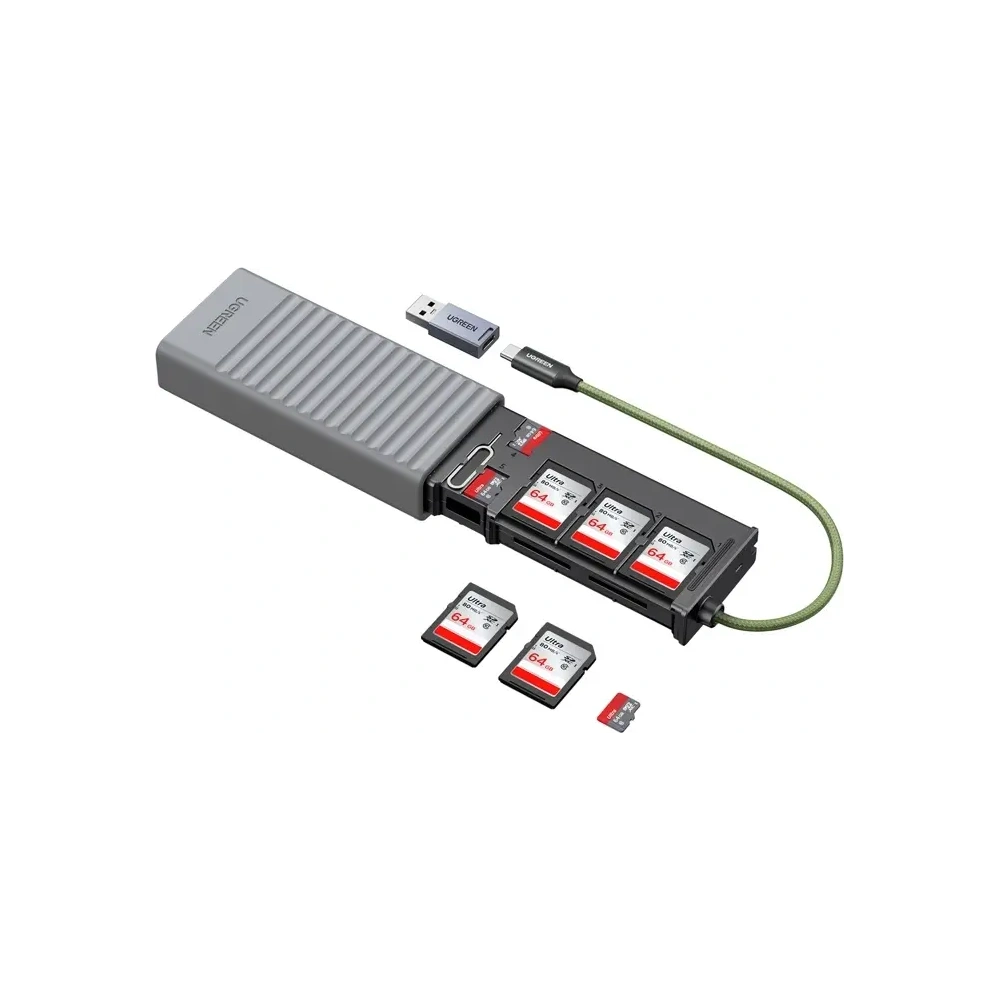 Adapter / Czytnik kart pamięci Ugreen CM856 USB / USB-C do kart SD i microSD Adapter / Czytnik kart pamięci Ugreen CM856 USB / USB-C do kart SD i microSD