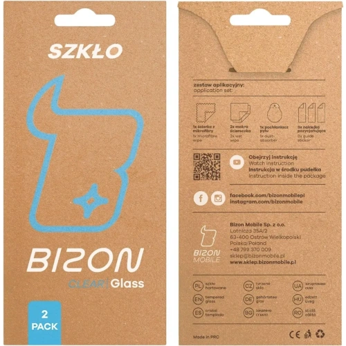 Szkło hartowane Bizon Glass Clear Duo Xiaomi Redmi Note 12 Pro 5G / Note 12 Pro Plus 5G 2-PACK