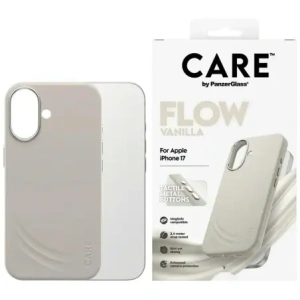 Etui CARE by PanzerGlass FLOW MagSafe iPhone 17 waniliowy