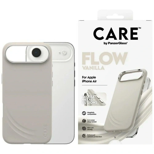 Etui CARE by PanzerGlass FLOW MagSafe iPhone Air waniliowy