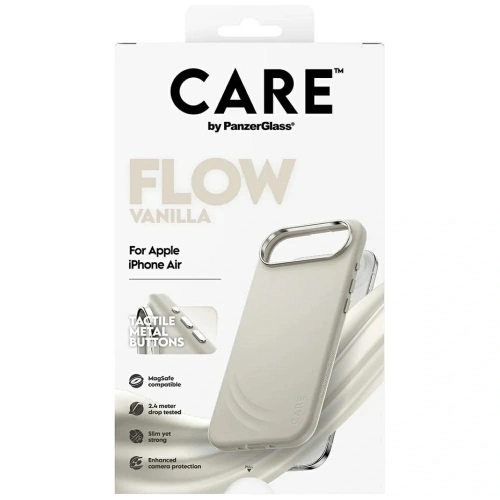Etui CARE by PanzerGlass FLOW MagSafe iPhone Air waniliowy