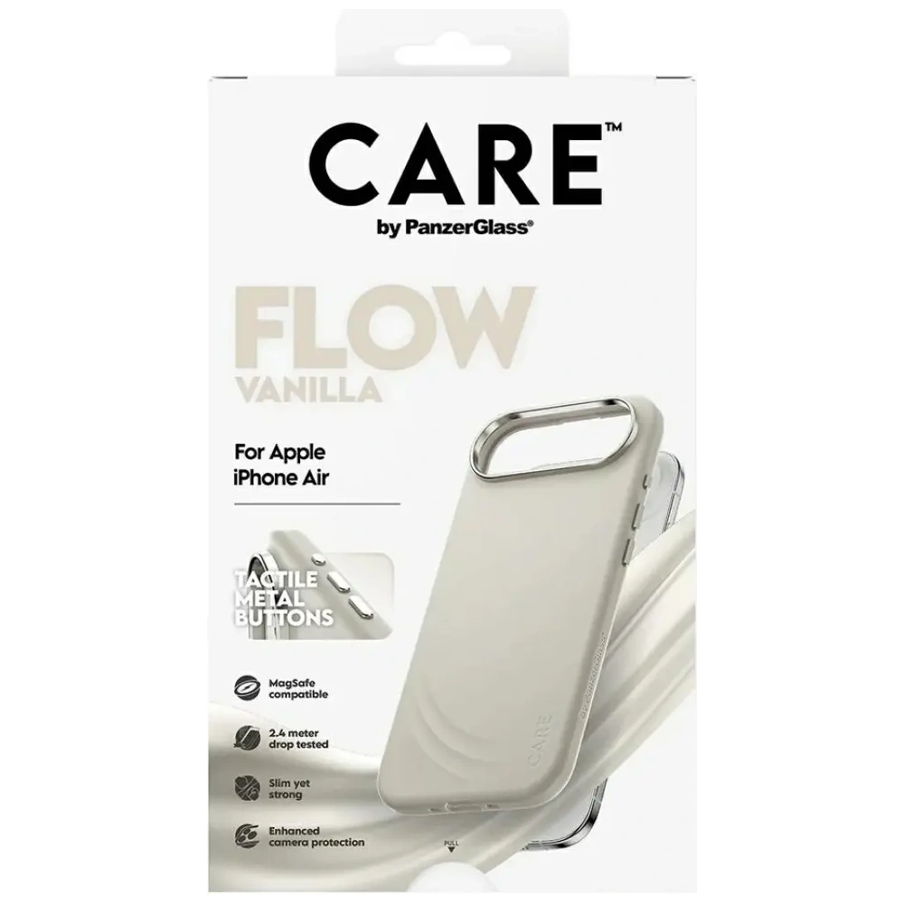 Etui CARE by PanzerGlass FLOW MagSafe iPhone Air waniliowy